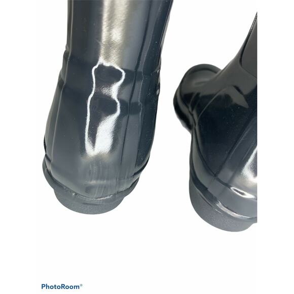 Hunter‎ Original Tall Gloss Rain Boots Navy 5 NEW - Picture 5 of 6